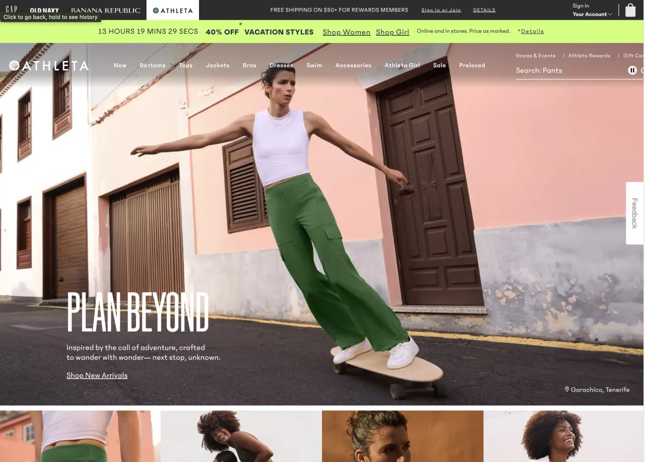 Project image for GAP (Athleta)